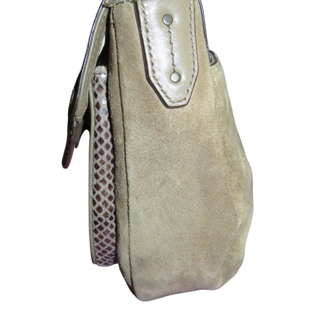 Coach 2014 Taylor Suede & Exotic Python Leather F… - image 4